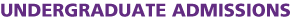 Undergraduate Admissions